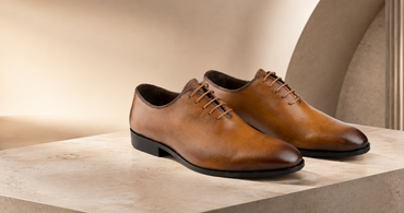 Milanese Eterno Lichtbruine Leren Herenschoenen