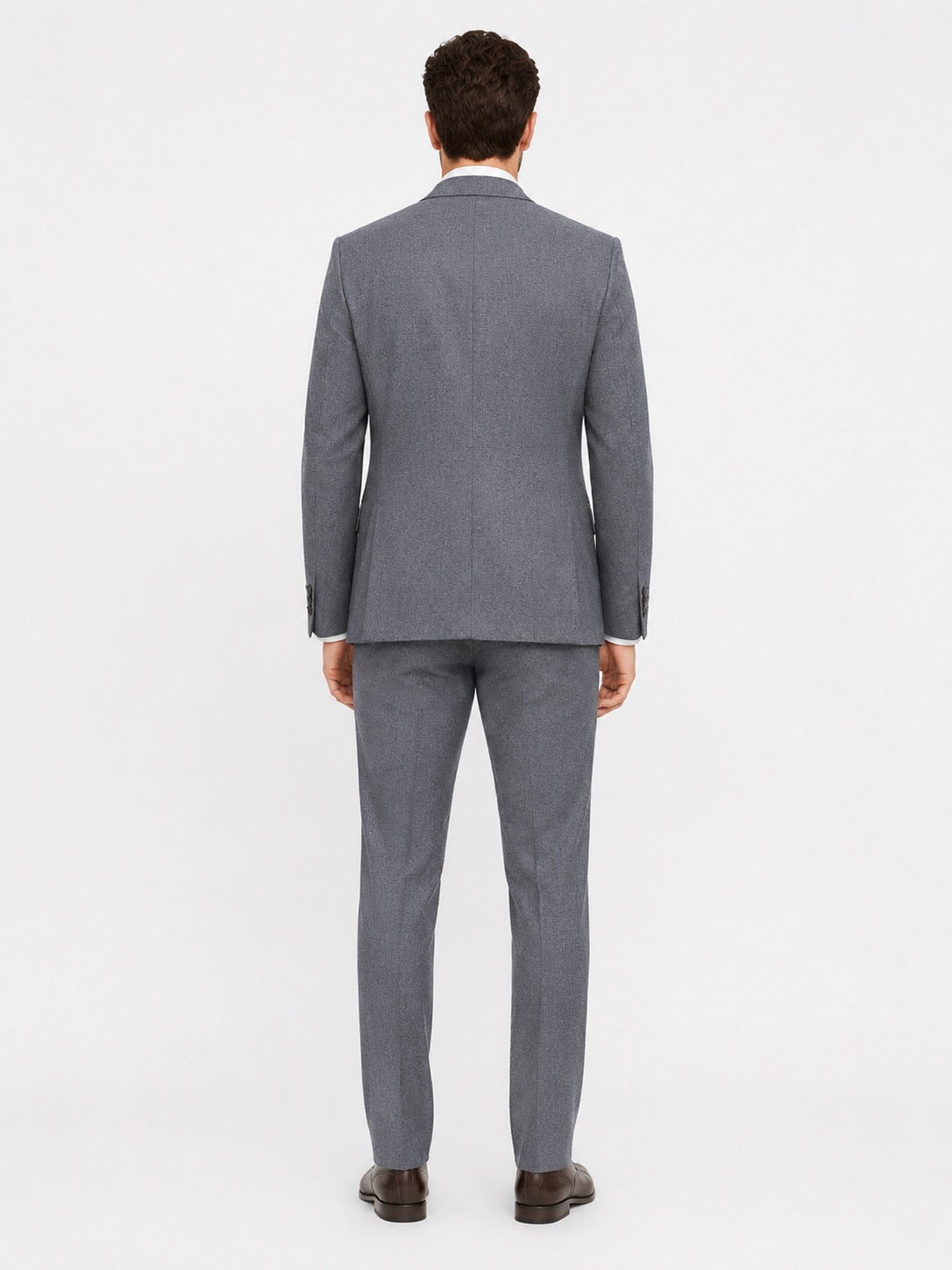 Grijs Driedelig Herenkostuum,  Colbert, Gilet en Pantalon