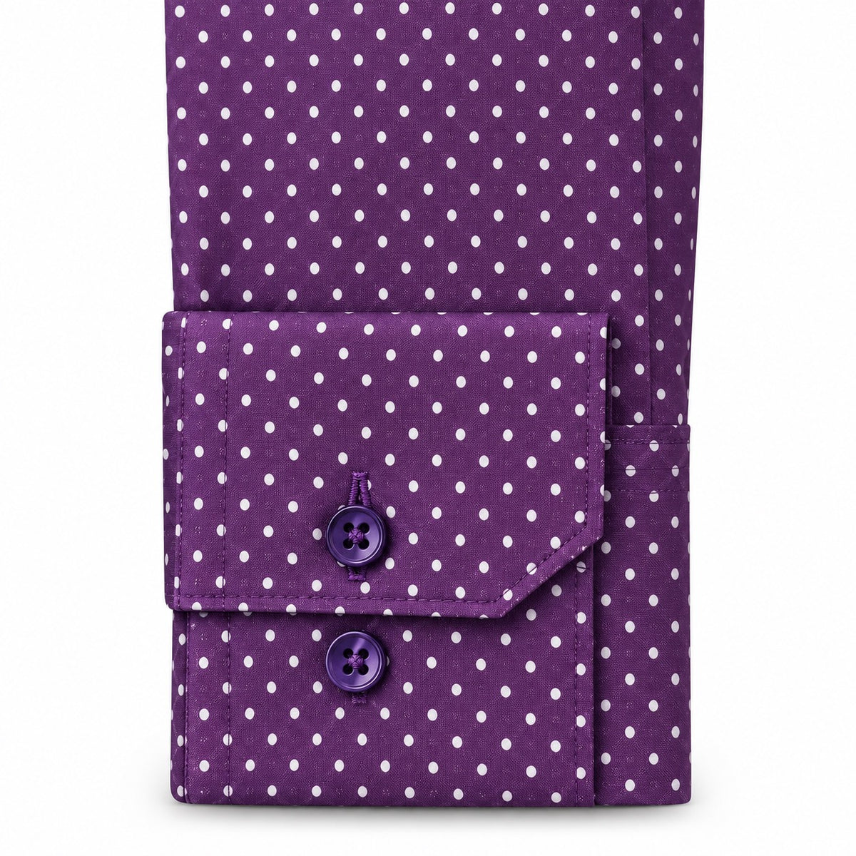Overhemd Paars Polkadot