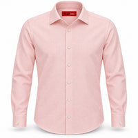 Overhemd Roze met weving