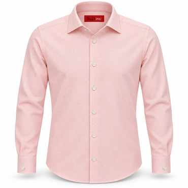 Overhemd Roze met weving
