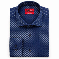 Overhemd Navy Polkadot