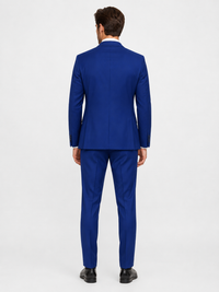 Royal-Blue Driedelig Herenkostuum Colbert, Gilet en Pantalon
