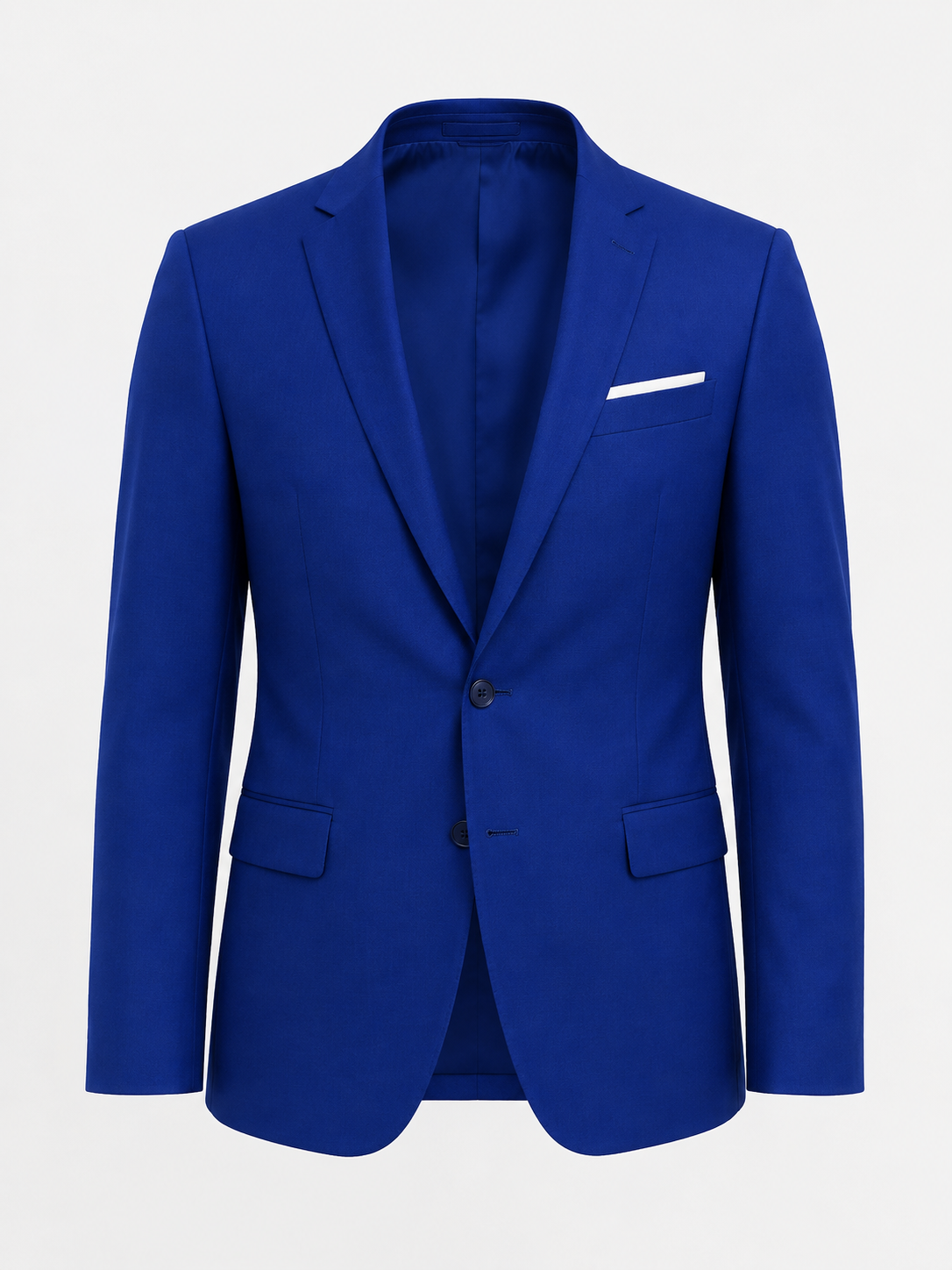 Royal-Blue Driedelig Herenkostuum Colbert, Gilet en Pantalon