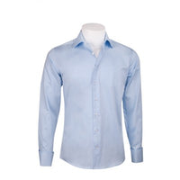 Overhemd blauw - Effen
