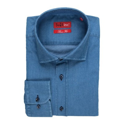 Overhemd blauw jeans