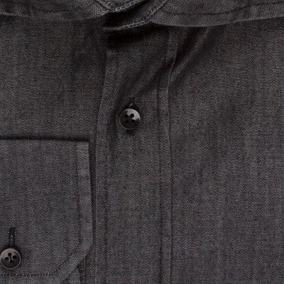 Overhemd denim zwart